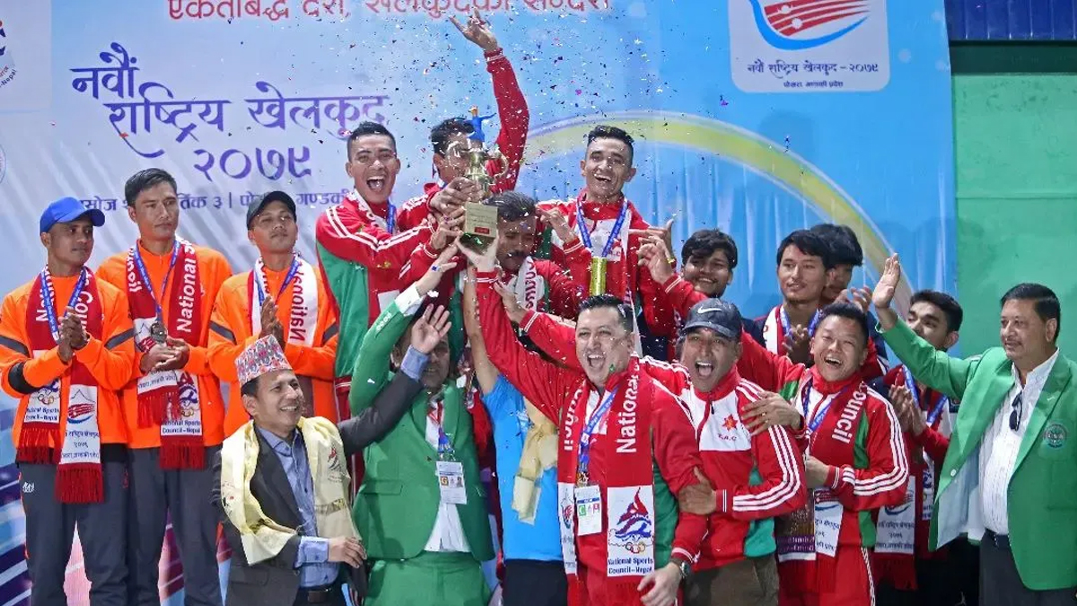 नवौंँ राष्ट्रिय खेलकुद : १७३ स्वर्णसहित आर्मी अग्रस्थानमा